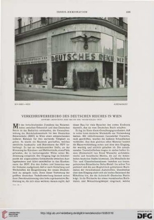 49: Verkehrsbüro des deutschen Reiches in Wien : Entwurf: Architekten Josef Becvar und Viktor Ruczka, Wien