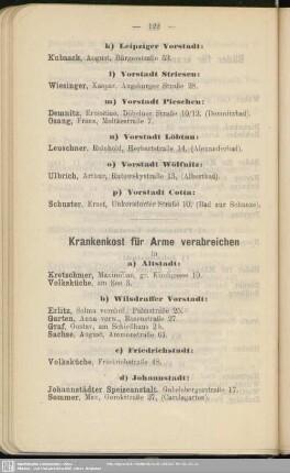 Krankenkost für Arme verabreichen