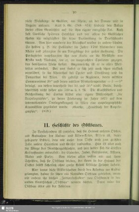 II. Geschichte des Obstbaues