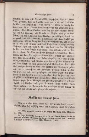 Sächsische und fränkische Kaiser.