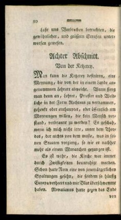 Achter Abschnitt. Von der Ketzerey