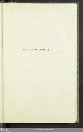 Der Revolutionär