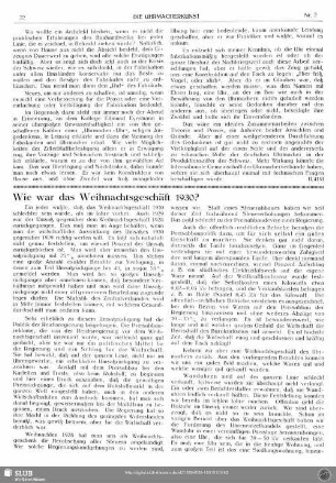 Wie war das Weihnachtsgeschäft 1930?