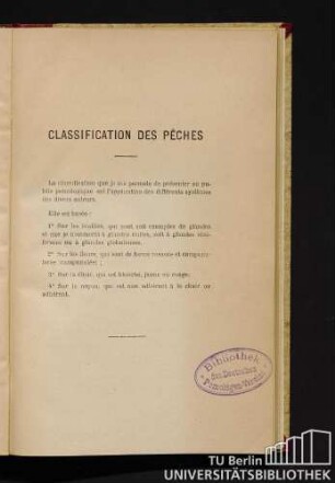 Classification Des Pêches