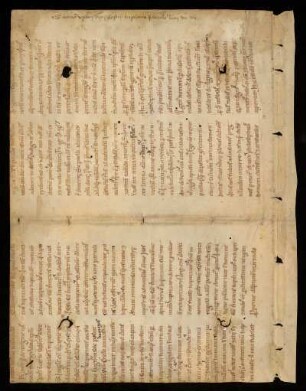 Fragment 1 (Vorder- und Hinterspiegel): *1ra - *2vb: [Legenda sanctae Catharinae], *3ra - *4va: [Ps.-Meginhardus Fuldensis: De fide, varietate symboli, ipso symbolo et pestibus haeresium], *4vab: [Symbolum apostolicum et quid quisque apostolus de symbolo composuit]