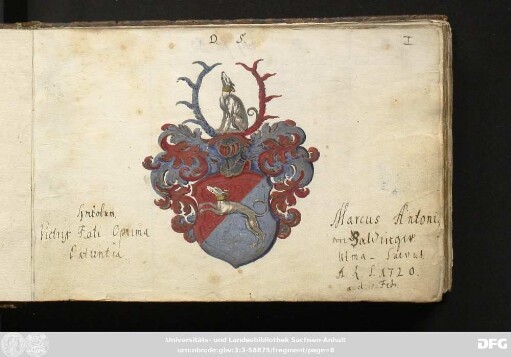 Stammbuch Marcus Anton von Baldinger