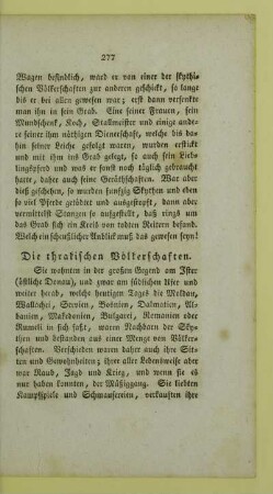 Die thrakischen Völkerschaften
