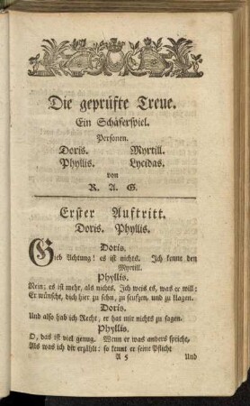 Die geprüfte Treue.