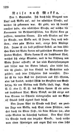 Reise nach Mekka.