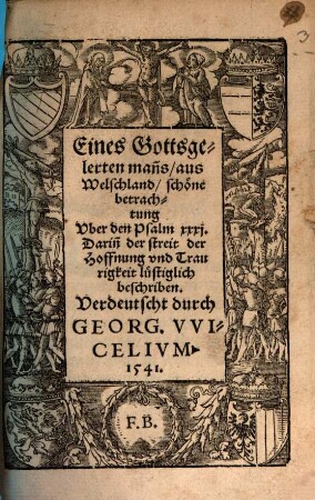 Schöne Betrachtung über den Psalm 31
