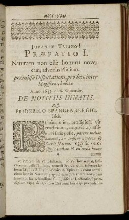 Præfatio I. - Præfatio V.