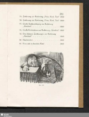 Heimarbeit. Studie zu einem Simplicissimus-Blatt