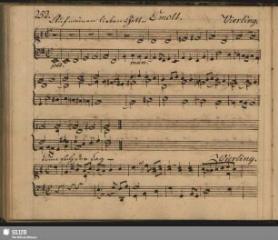Vierling, Johann Gottfried: Auf meinen lieben Gott...; E moll.