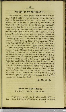 Ueber die Schwefelsäure
