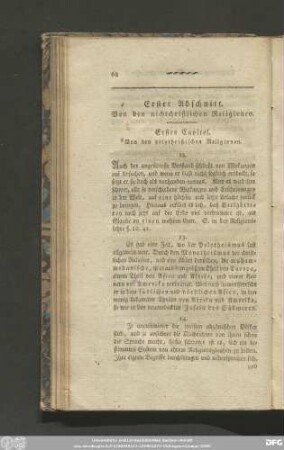 Erster Abschnitt. Von den nichtchristlichen Religionen.