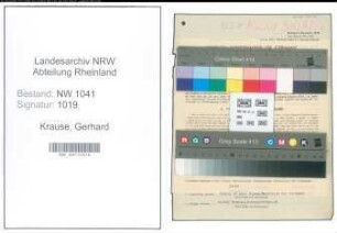 Entnazifizierung Gerhard Krause , geb. 30.03.1904 (Beamter)