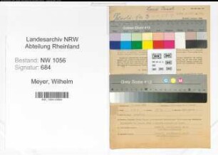 Entnazifizierung Wilhelm Meyer , geb. 22.09.1898 (Angestellter)