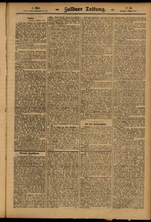 Zweite Ausgabe vom Montag, den 06. Oktober 1913.