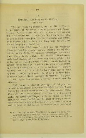12. Camillus. Der Krieg mit den Galliern