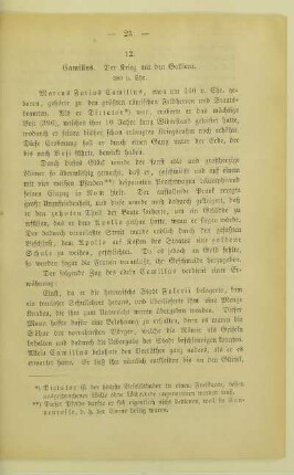 12. Camillus. Der Krieg mit den Galliern