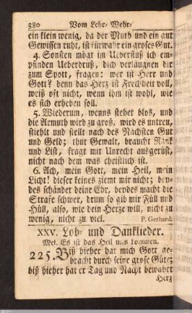 Lob- und Danklieder.