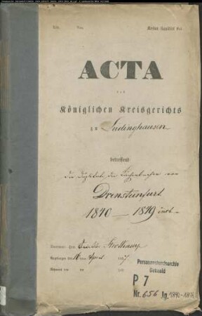 Kirchenbuchduplikat der katholischen Land- und Stadtgemeinde Drensteinfurt (GHT 1840-1849). (Gemeinde: Drensteinfurt, katholische Gemeinde (Stadt und Kirchspiel))