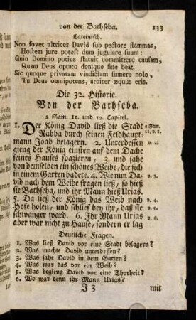 133-143, Die 32. - 33. Historie