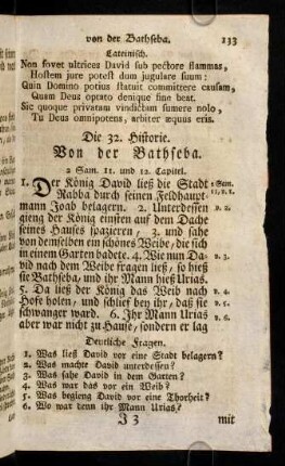 133-143, Die 32. - 33. Historie