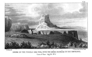Ruins of the Pueblo Una Vida, with the Mésa Facháda in the distance