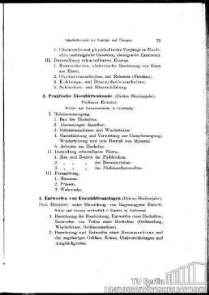3. Praktische Eisenhüttenkunde