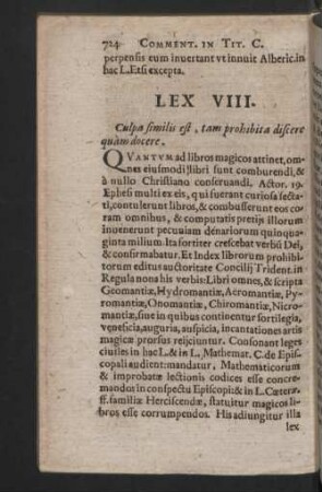 Lex VIII.