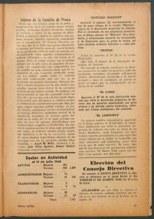 Informe de la comislón de prensa