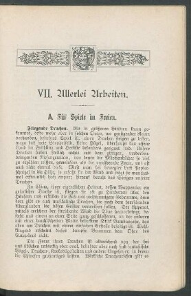 VII. Allerlei Arbeiten.