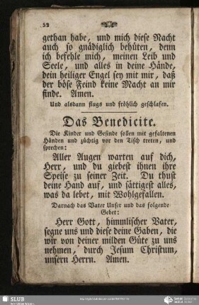 Das Benedicite / Kjydżi modlitwa