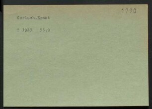 Gerlach, Ernst