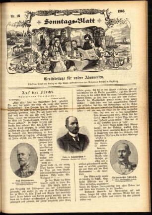 Ausgabe vom Sonntag, den 16. April 1905.