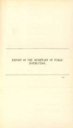 Report of the Secretary of Public Instruction