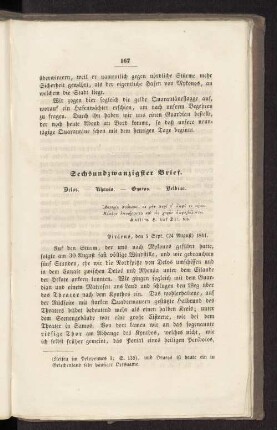 Sechsundzwanzigster Brief.