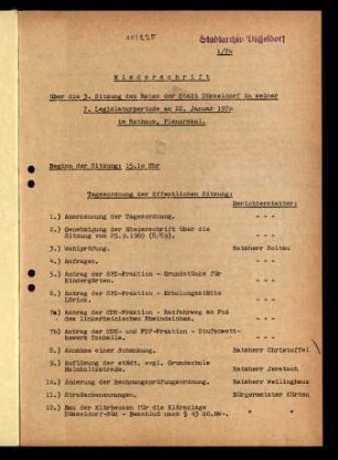 Rat öffentlich und nicht öffentlich