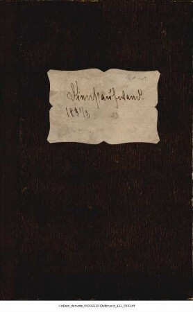 Dienstaufwandskontobuch 1891-1892