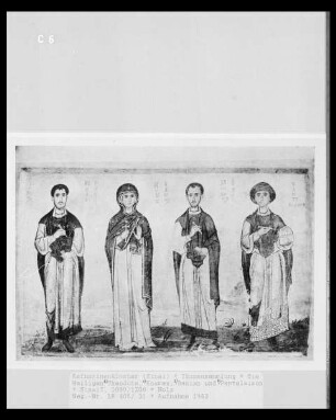 Die Heiligen Theodote, Kosmas, Damian und Panteleimon