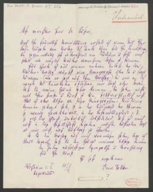 Brief an Ferruccio Busoni : 21.05.1921