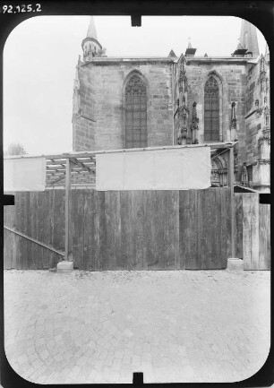 Saalfeld. Stadtkirche St. Johannes (Baubeginn 1380). Teilansicht von Südost