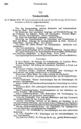 256, VII. Vereinschronik
