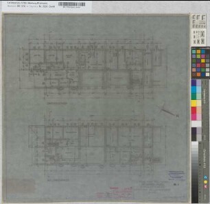 Empfangsgebäude Bahnhof Hagen-Kabel, Blatt 1: Grundrisse Untergeschoß und Kellergeschoß, M. 1:100 Stnr.: 51, Hge, Bunr.: 1, Blnr.: 4