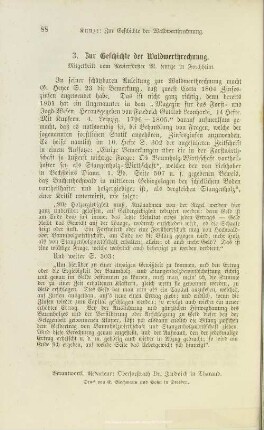 III.3. Zur Geschichte der Waldwerthrechnung