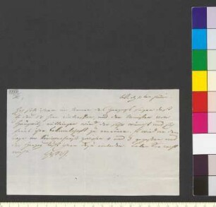 Brief von Sachsen-Weimar und Eisenach, Luise Augusta Großherzogin von an Goethe, Johann Wolfgang von