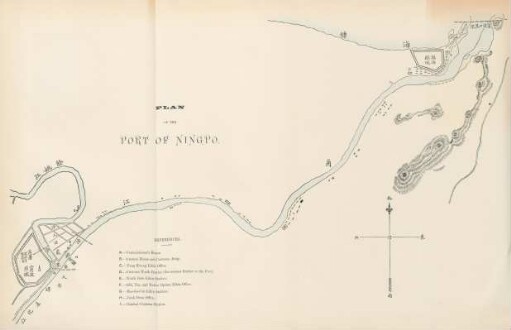Plan of the port of Ningpo
