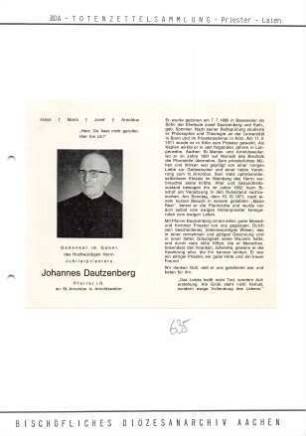 Dautzenberg, Johannes