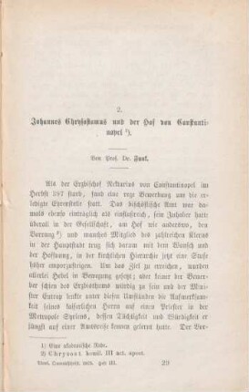 449-480 Johannes Chrysostomus und der Hof von Constantinopel